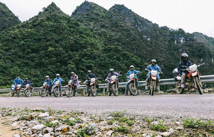Motor en Ha Giang loop