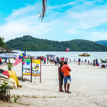 Relajarse en la playa de Langkawi