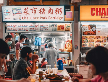 Gastronomía Nyonya y hawker stalls